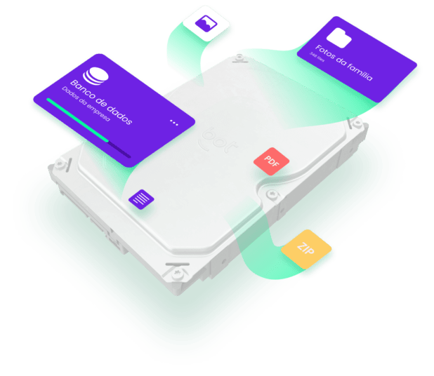 Bot® em laboratório especializado em recuperação de dados com confiança e segurança